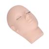 Eyelash Mannequin Head 3 Layers High Density Lash Extension Makeup Practice Head Embedded Layered Silicone Doll Head