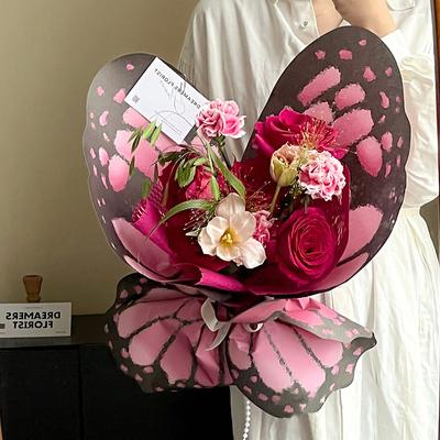 DIY Моделирование Букет Оберточная Бумага Цветочная Оберточная Бумага Netflix Крылья Бабочки