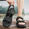 Мужские повседневные крутые спортивные сандалии, летние походные водонепроницаемые пляжные туфли, дышащие нескользящие модные тапочки на мягкой подошве