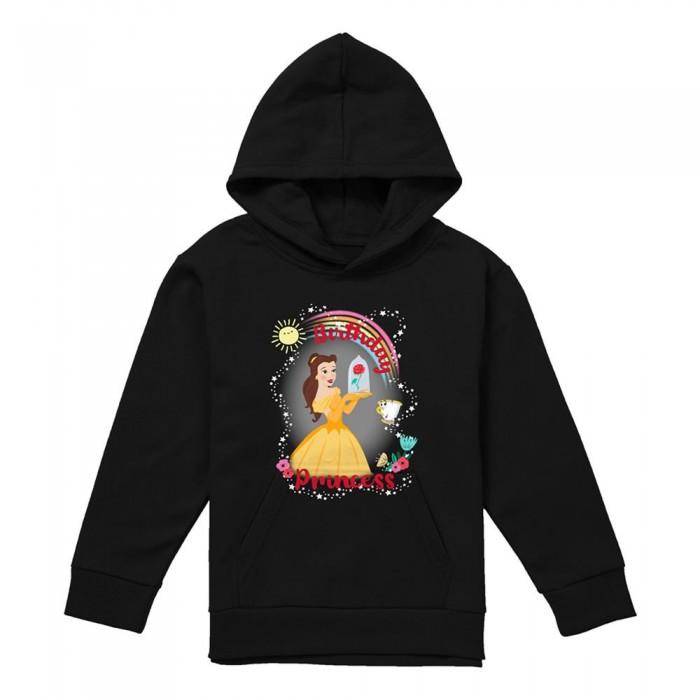 Disney Princess Childrens/Kids Birthday Princess Belle Chip Heather Pullover Hoodie