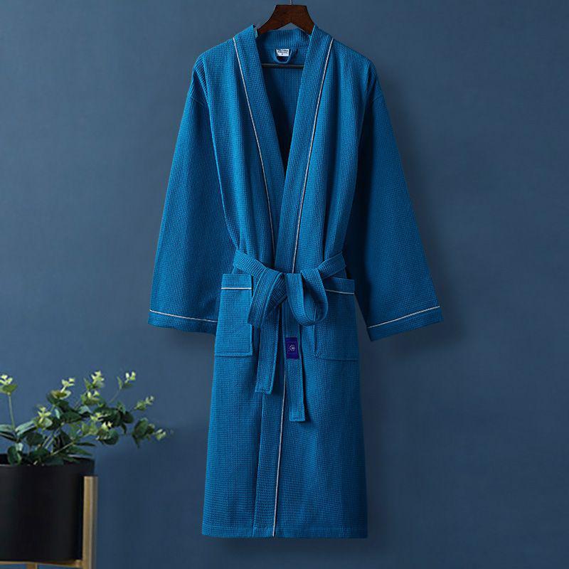 Хлопковый халат-юката G5Z: Впитывающее, быстросохнущее полотенце для мужчин и женщин - Идеально для осенней/зимней одежды для сна после купания