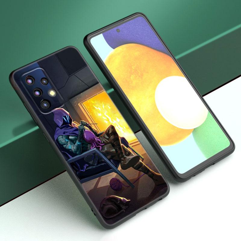 Чехол для игрового телефона Valorant для Samsung A13 A22 A24 A32 A23 A25 A34 A35 A52S A53 A54 A55 A73 5G A12 A14 A15 A31 A33 A50 A51 A72