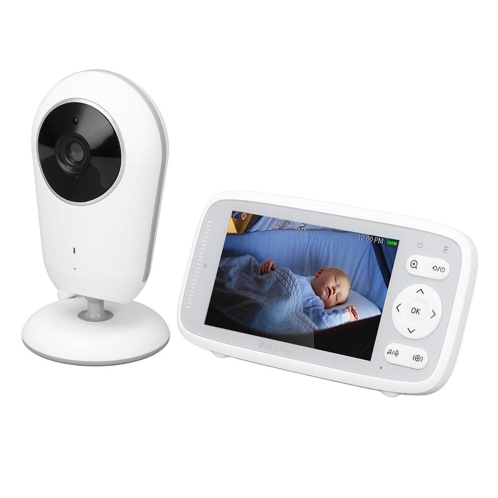 Infant Camera with 4 Inch LCD Screen 1MP Wireless Two Way Talk Lullaby Night Vision Temperature Surv