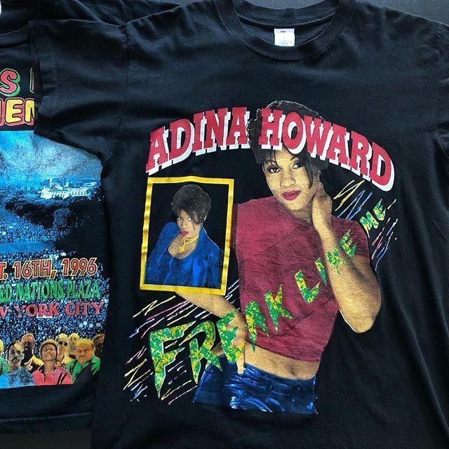 Винтажная футболка Adina Howard с коротким рукавом, все размеры, БЕСПЛАТНАЯ ДОСТАВКА, унисекс