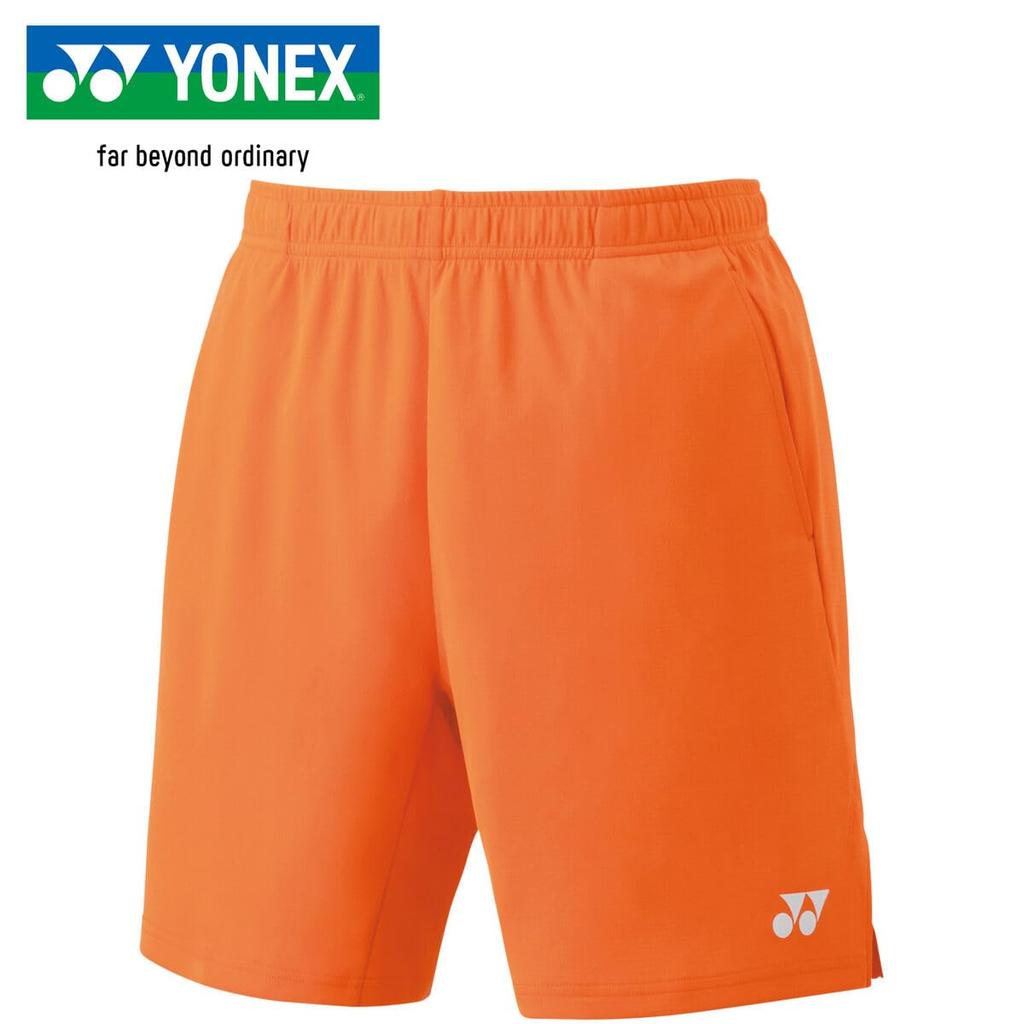 YONEX Вязаные шорты мужские ярко-оранжевые, 15170, (160),