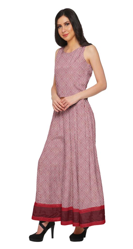 Moomaya Crop Top And Palazzo Set For Girls Printed Santoon Womens Clothing