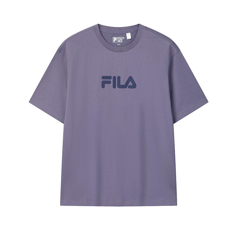 Fila Оригинальная Красочная Модная Простая Классическая Ретро Большой Логотип Спортивная Тренд Повседневная Универсальная Удобная Свободная Футболка с Коротким Рукавом F51U619102FPU
