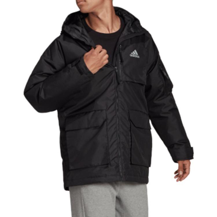 adidas Мужская зимняя пуховая куртка Terrex Черный H14174