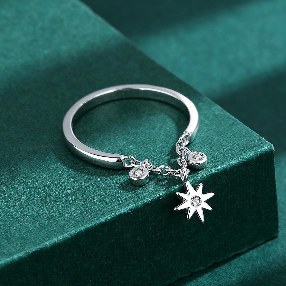 Кольцо из стерлингового серебра 925 пробы для женщин, маленький циркон, солнечный цветок, помолвка, свадебный подарок, ювелирные изделия, свадебные украшения