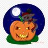 Cartoon Jack O' Lantern Iron On Heat Transfer Printing Vinyl Patches Sticker for Clothes DIY Appliques Washable Patches