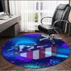 Atletico Madrid Print Round Rug, Washable Floor Carpet, For Entryway Dorm Laundry Room Office Study, Home Decor Birthday Christmas Gift
