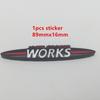 1pcs 3D metal for JOHN COOPER WORKS car front grille emblem side fender rear trunk sticker grill badge decal styling accessories