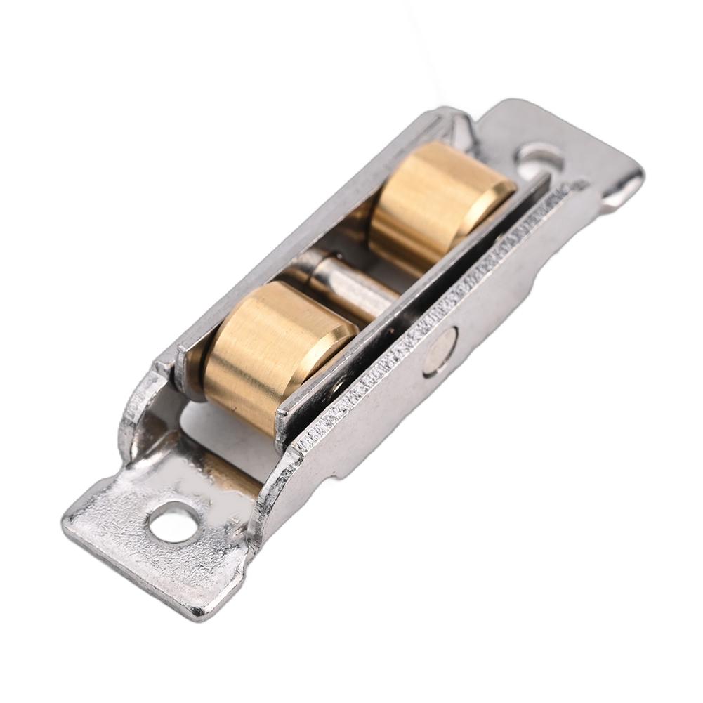 4 шт. ролики для раздвижных дверей из нержавеющей стали, медные шарикоподшипники, роликовые колеса для шкафов, оконные шкивы, аксессуары для окон