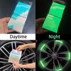 SEAMETAL Наклейка на ступицу колеса автомобиля Светоотражающая лента для мотоцикла Автомобиля Безопасность при ночной езде Светящиеся Универсальные наклейки