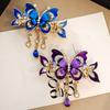 1/3 шт. заколки для волос в виде бабочек со стразами, кисточки для волос в виде бабочки, винтажные заколки-хвосты в стиле бохо, аксессуары для волос для женщин и девочек, принадлежности для укладки