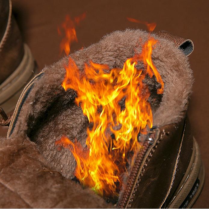 Men's Shoes Winter 2024 New High Top Martin Boots Plush Thickened Thermal Casual Shoes Versatile Work Cold Proof Cotton Shoes