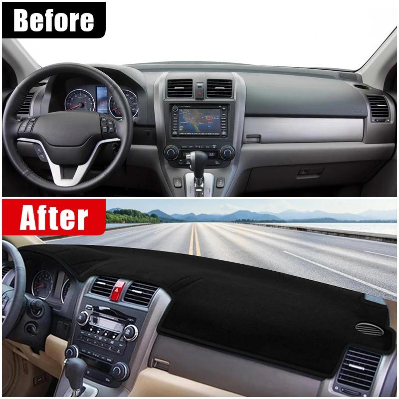 Чехол на приборную панель автомобиля, защитный чехол от солнца, защитный чехол от ультрафиолета, нескользящий коврик для Honda CR-V CRV CR V 2007 2008 2009 2010 2011