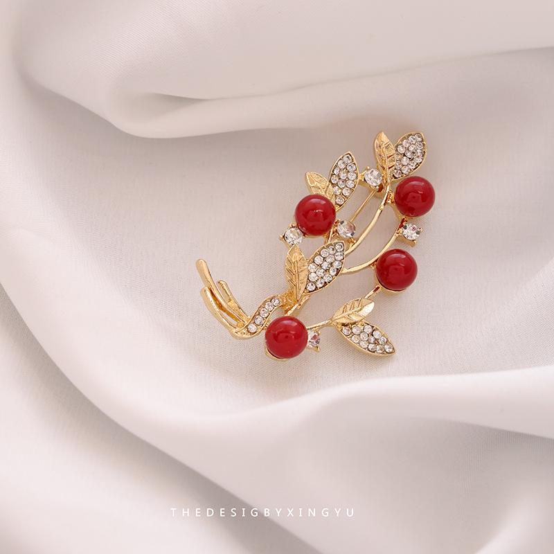 Элегантная брошь в виде золотого жемчужного колоса: Универсальный, Высококлассный Аксессуар для Женщин