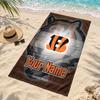 Cincinnati Bengals Custom Name Beach towels also serve as bath towels summer essential a musthave for the outdoors the beach and the pool
