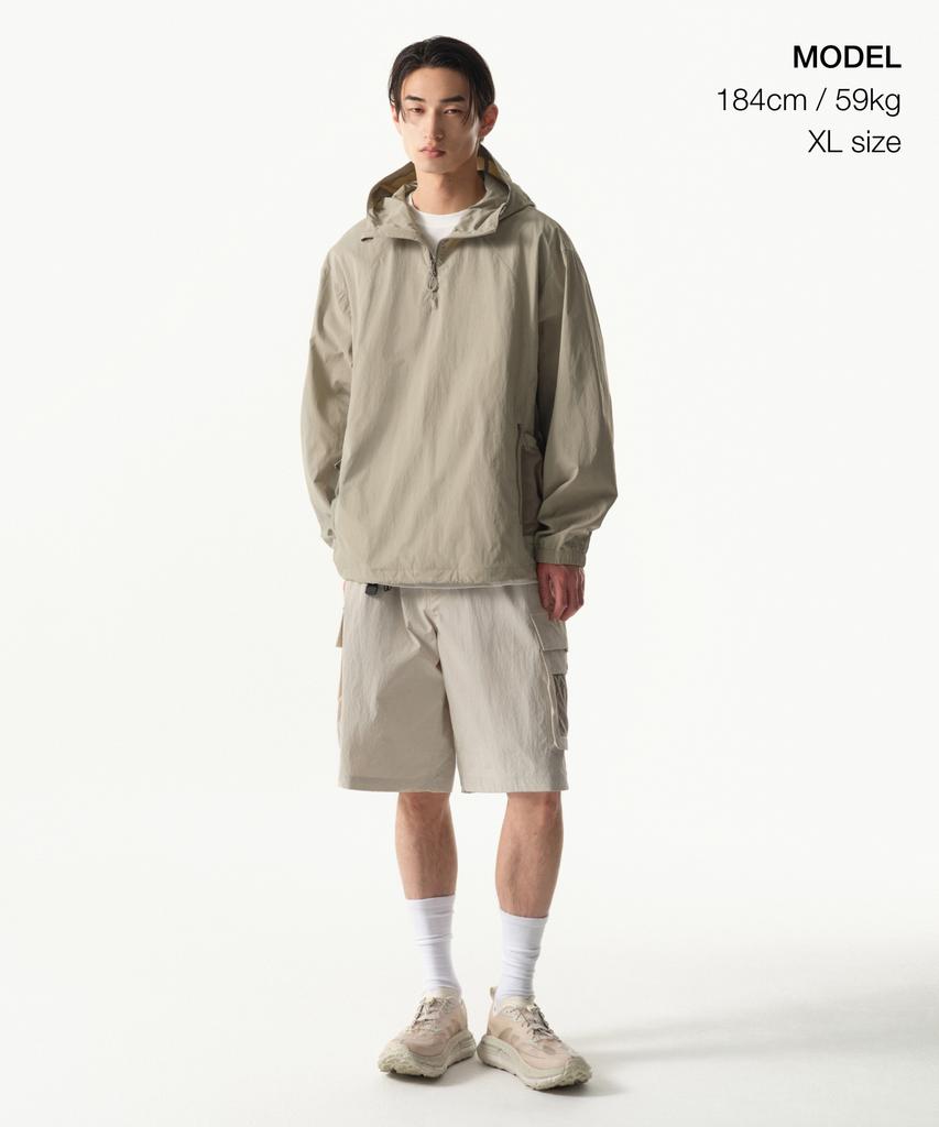 Musinsa Standard [City Leisure] Mesh Pocket Anorak Jacket [Grayish Beige]