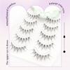 Curled False Eyelashes Natural Look Manga Lashes Makeup Tool Full Strip Lashes  Women