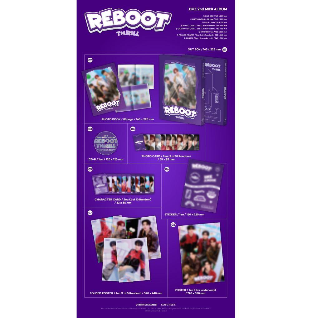 DKZ - 2nd Mini Album REBOOT (THRILL Ver. / VOYAGE Ver.)