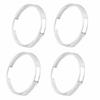 4pcs HUB CENTRIC RING 64.1mm/56.1mm Aluminum Hub Rings with Brim