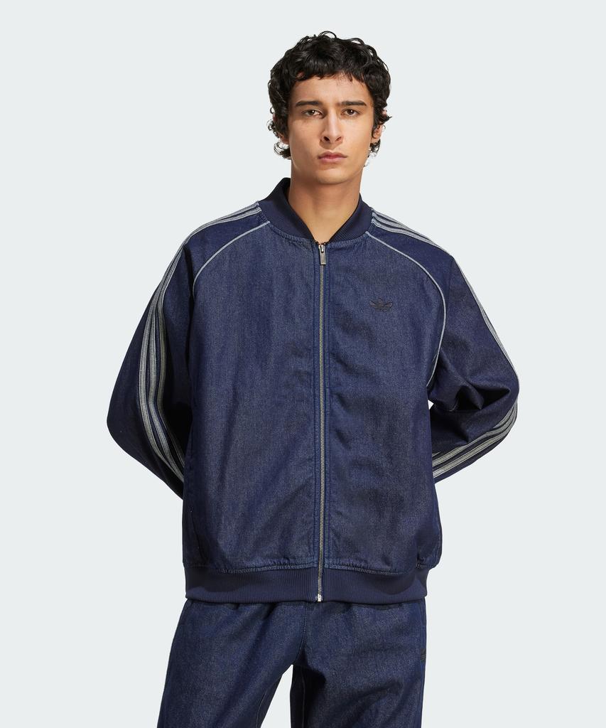 adidas Свободный джинсовый спортивный топ Superstar - Индиго Деним / Jx6461