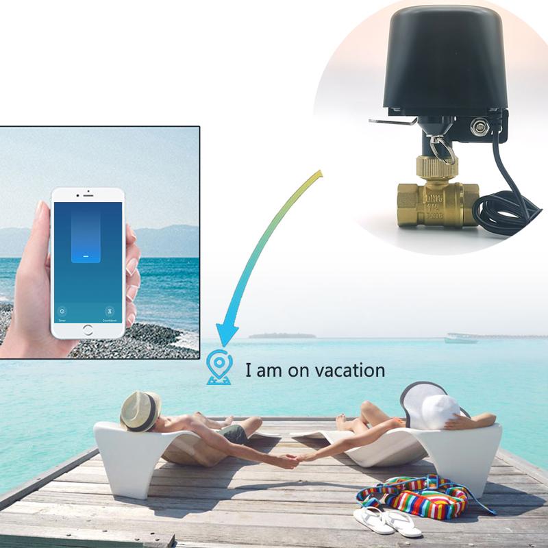 Tuya Zigbee Умный Водяной Клапан WIFI Садовый Таймер Отключения Воды Контроллер Полива с Alexa Google Assistant SmartLife