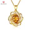 Square Inlaid Zircon Treasure Pendant Necklace Multiple Colour Fashion Wedding Engagement Jewelry