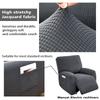 4 Pcs Jacquard Recliner Sofa Cover Stretch Functional Lazy Boy Relax Armchair Cover Couch Cover Furniture Protector Anti-Dust