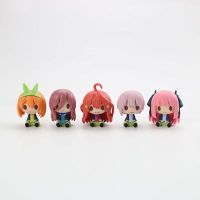5 шт./компл. Quintessential Quintuplets 4-5 см мини-фигурка девушки аниме Kazuhana Nino Miku Nakano Shika May фигурки