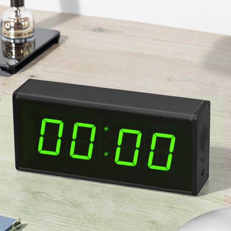 CHEETIE CP01B Electric Luminous LED Digital Wall Desk Clock Contemporary Design Plastic 4-Digit Hour Minute Display Elderly