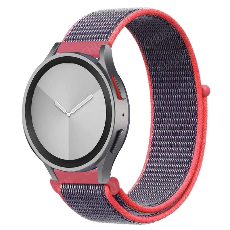 Nylon Loop Band For Samsung Galaxy Watch 6/5/pro/4/Classic/active 2 43-47-44mm 20mm/22mm Sport Bracelet Huawei Gt 4/2/e/3 Strap