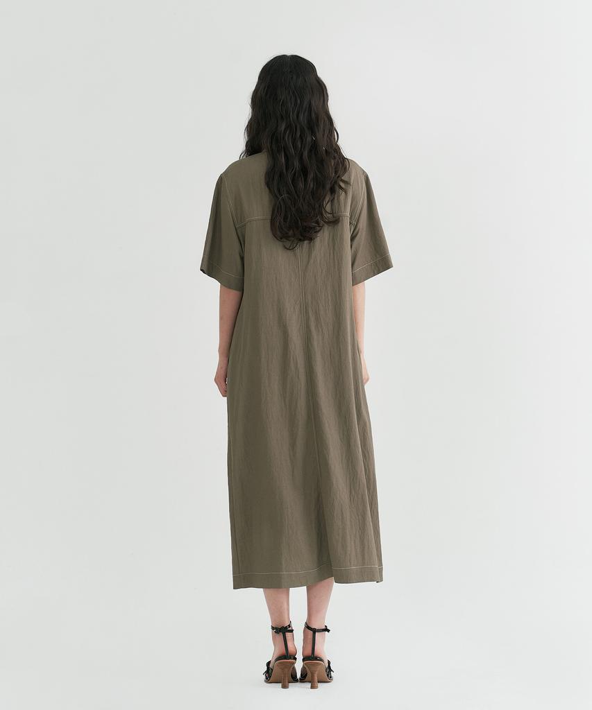 Peulleio Maison Dress_Khaki