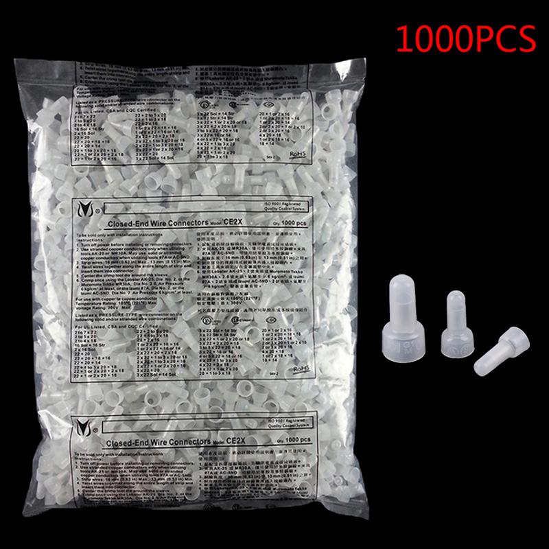 1000 шт Ce1X Ce2X Ce5X разъемы для проводов с закрытым концом, обжимные клеммы, крышка, электрическая