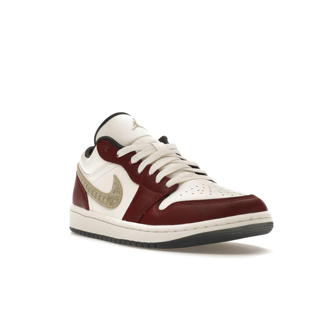 Air Jordan 1 Low SE Year of the Dragon Женские кроссовки Red Sail Metallic-Gold-Grain FJ5735-100