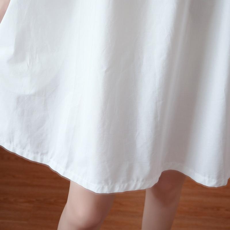 Хлопковое женское повседневное свободное мини-платье с коротким рукавом больших размеров