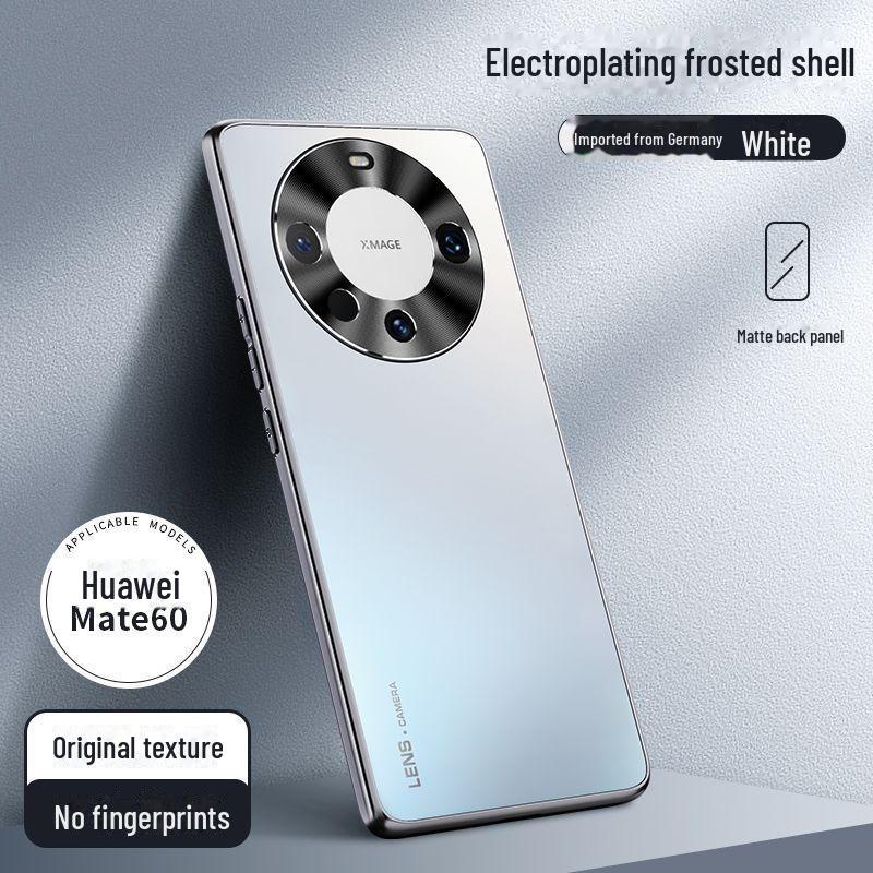 Защитный гальванический матовый чехол для Huawei Mate 60 Pro, 50, 40 и 30.
