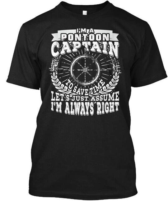Футболка "Я Капитан Понтона" TTshirt Сделано в США Размеры от S до 5XL