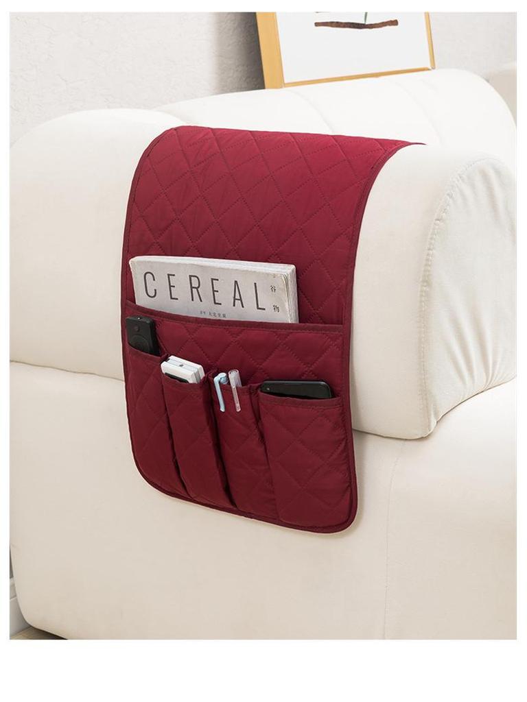 Сумка-органайзер для журналов и пульта дистанционного управления из ткани - прикроватная тумбочка/стол/диван, подвесное хранение