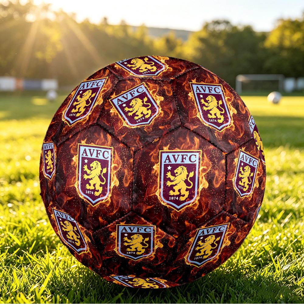 Футбольный мяч Aston Villa, размер 5, с принтом, противоскользящий, для взрослых, сувенир для футбольных фанатов