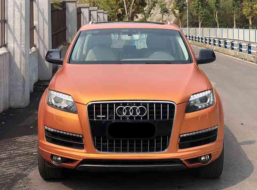Yellow Electro-optical Metal Vinyl Wrap For Car Wrapping Covering Foil Air Bubble Free Low Tack Glue1.52*17M/Roll 5x56ft