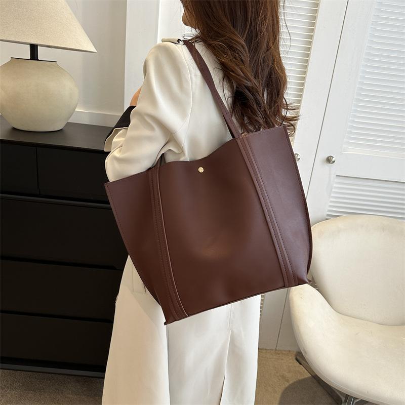 Женская сумка из двух частей, сумка через плечо, большая вместительная сумка-тоут, минималистский стиль, сумка подмышкой Tide