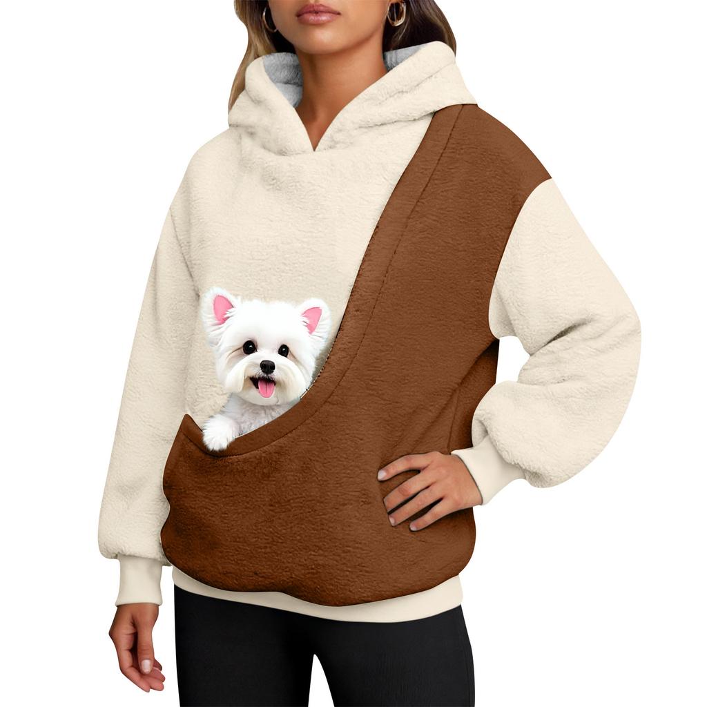 Толстовка-одеяло - Теплая толстовка с принтом для взрослых женщин, мам, мужчин