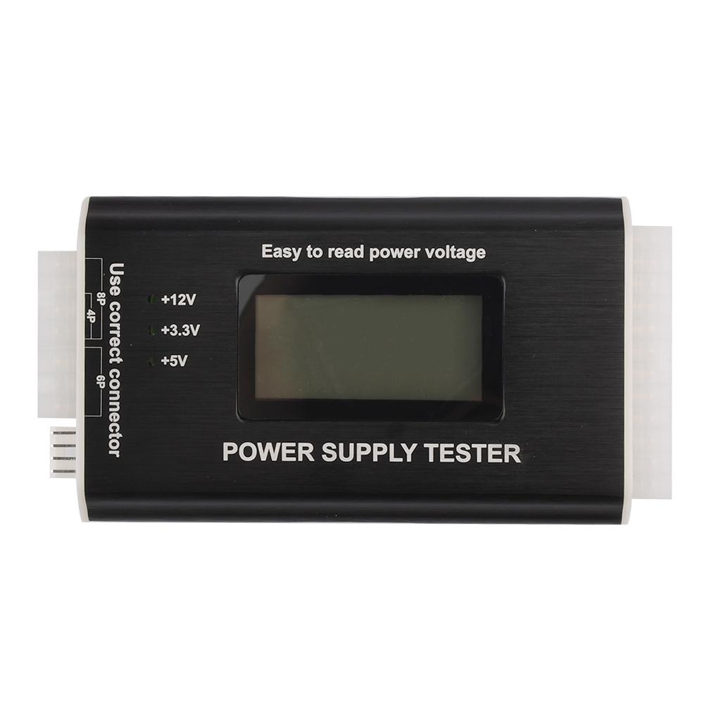 Digital LCD Display PC Computer 20/24 Pin LCD Tester Check Bank Supply Power Measuring Diagnostic Tester Tool Power Supply