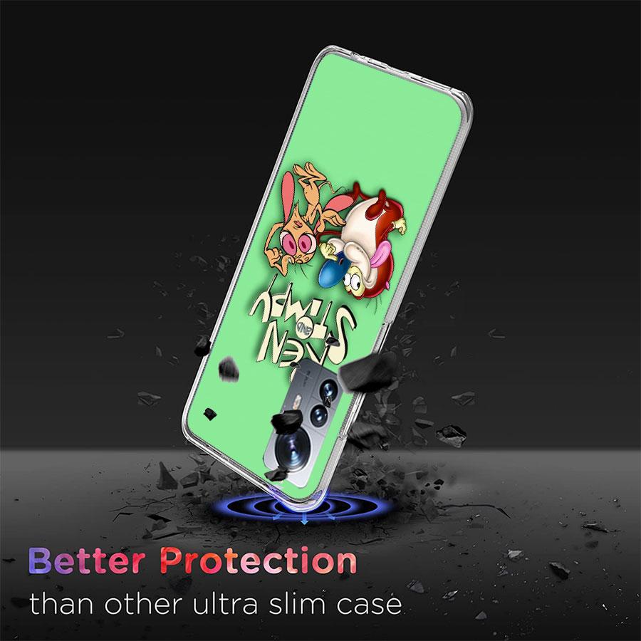 Аниме Рен и Стимпай Чехол для телефона Для Redmi Note 15 Pro 5G 14 13 12 Pro Plus 11 11T 11E 11S 10 Pro 10S 9 9S Чехол Мобильный Прозрачный с