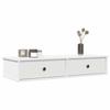 VidaXL Wall Shelf and Drawers White 100x37.5x19cm Engineered Wood 859959