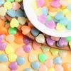 Около 2600 шт., акриловые однотонные креативные материалы ручной работы, желе цвета, изготовление ювелирных изделий для ожерелья, браслета, сережек, свободные бусины для любви