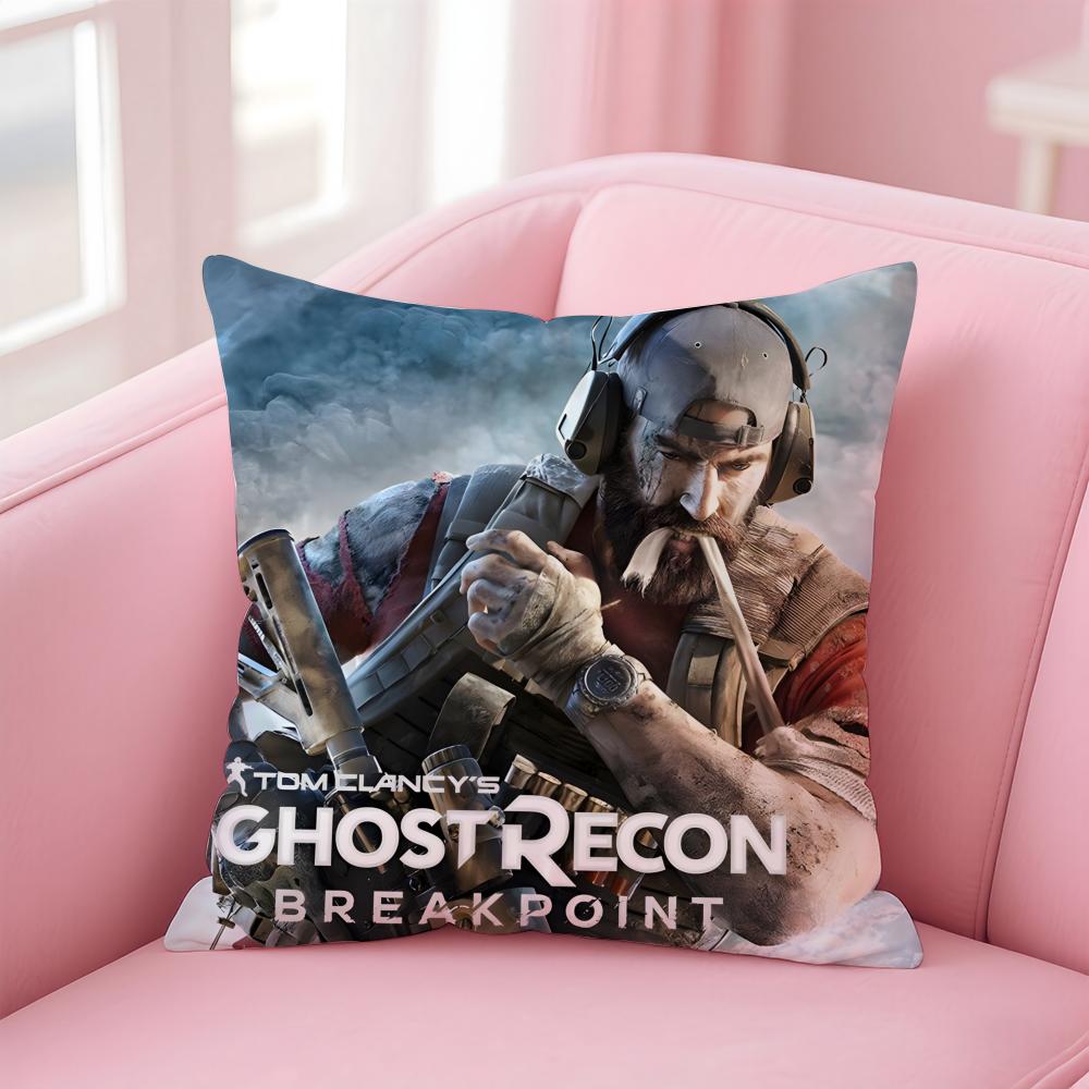 Tom Clancys GhostBreakpoint Cushion Cover Comfortable Reversible Pillow Cover Ideal For Car Sofa Bedroom & Beyond
